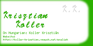 krisztian koller business card
